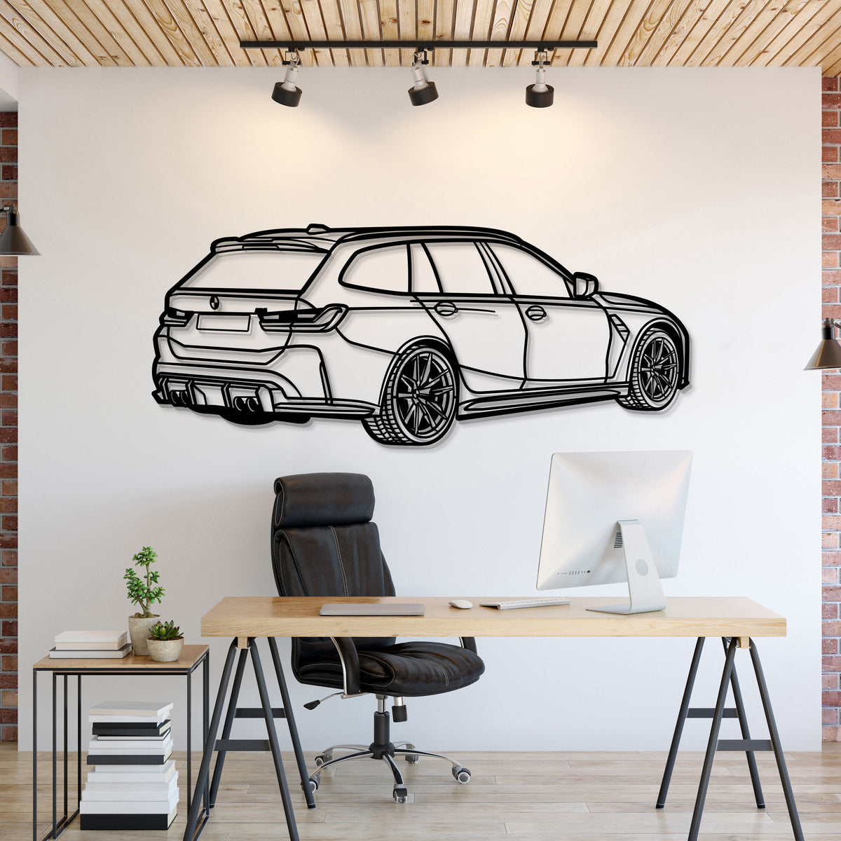 2023 M3 Touring Perspektive Metall Auto Wandkunst - MT1241