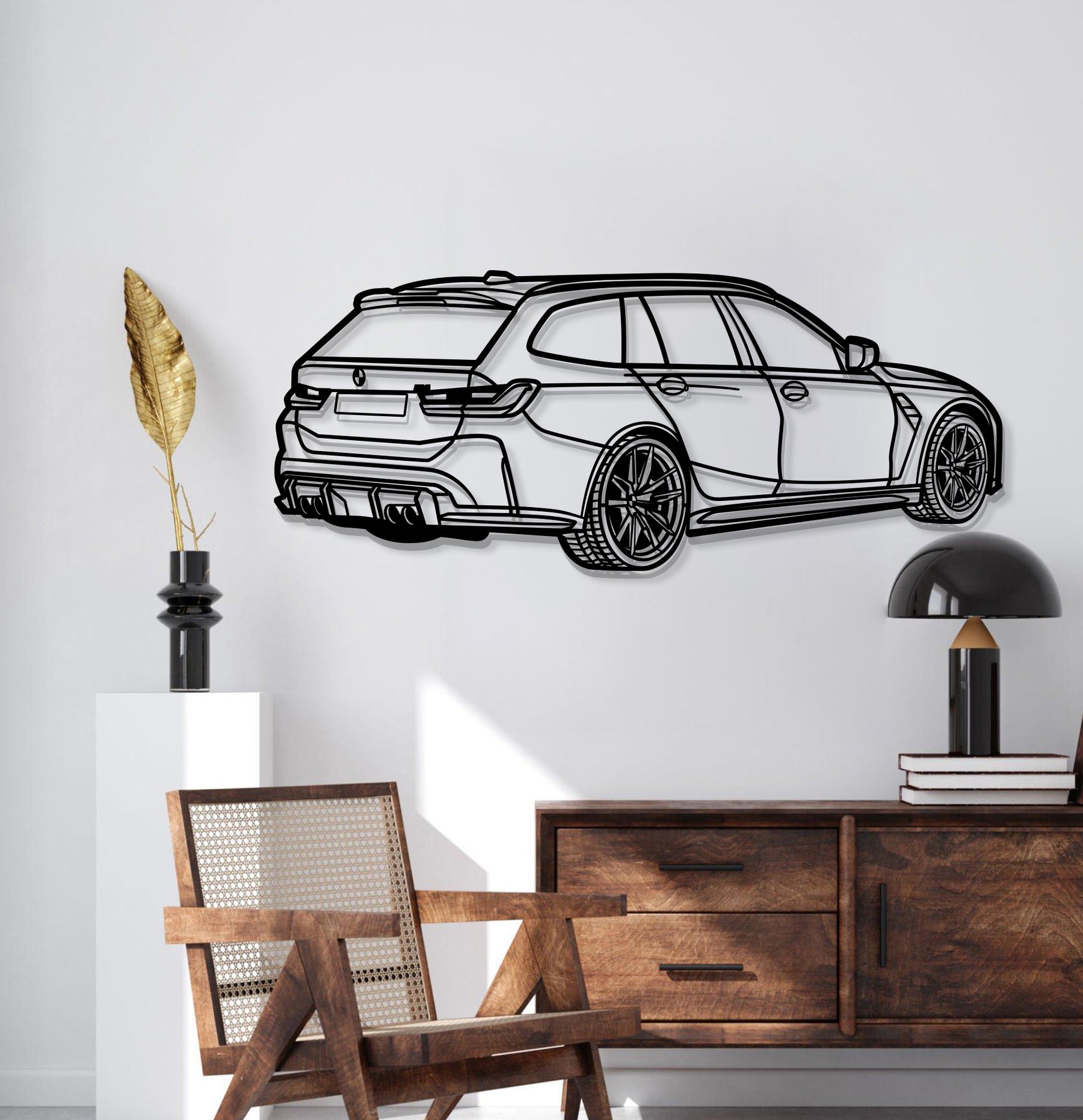 2023 M3 Touring Perspective Metal Car Wall Art - MT1241