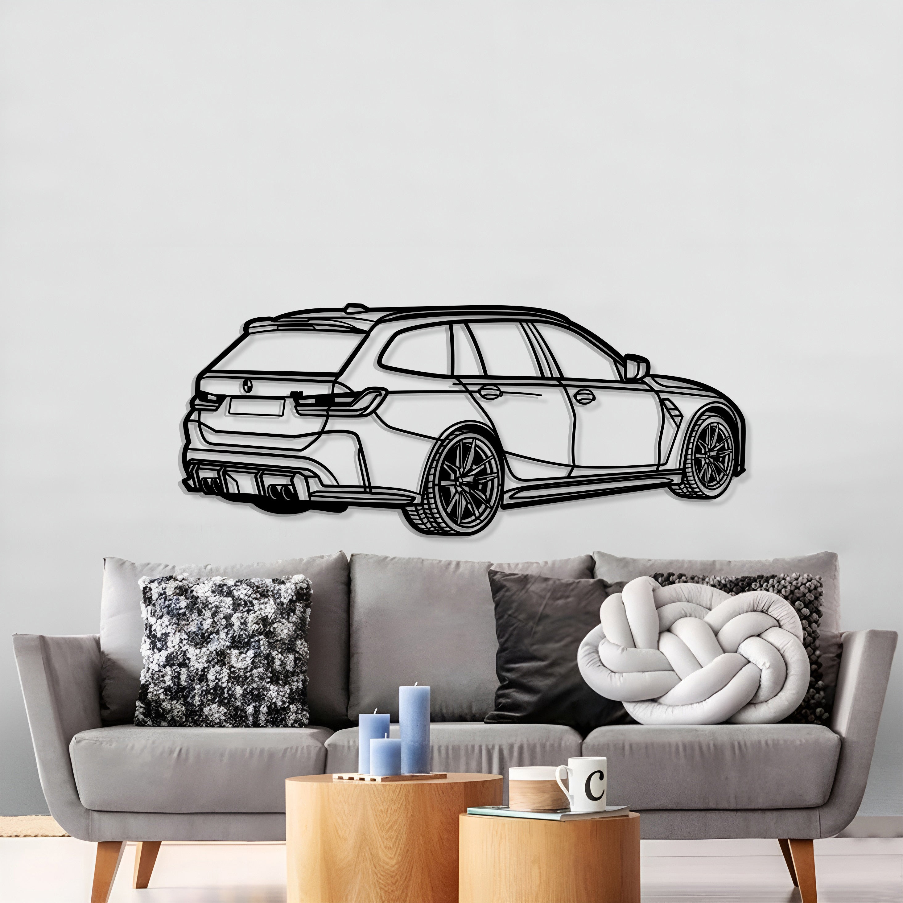 2023 M3 Touring Perspective Metal Car Wall Art - MT1241