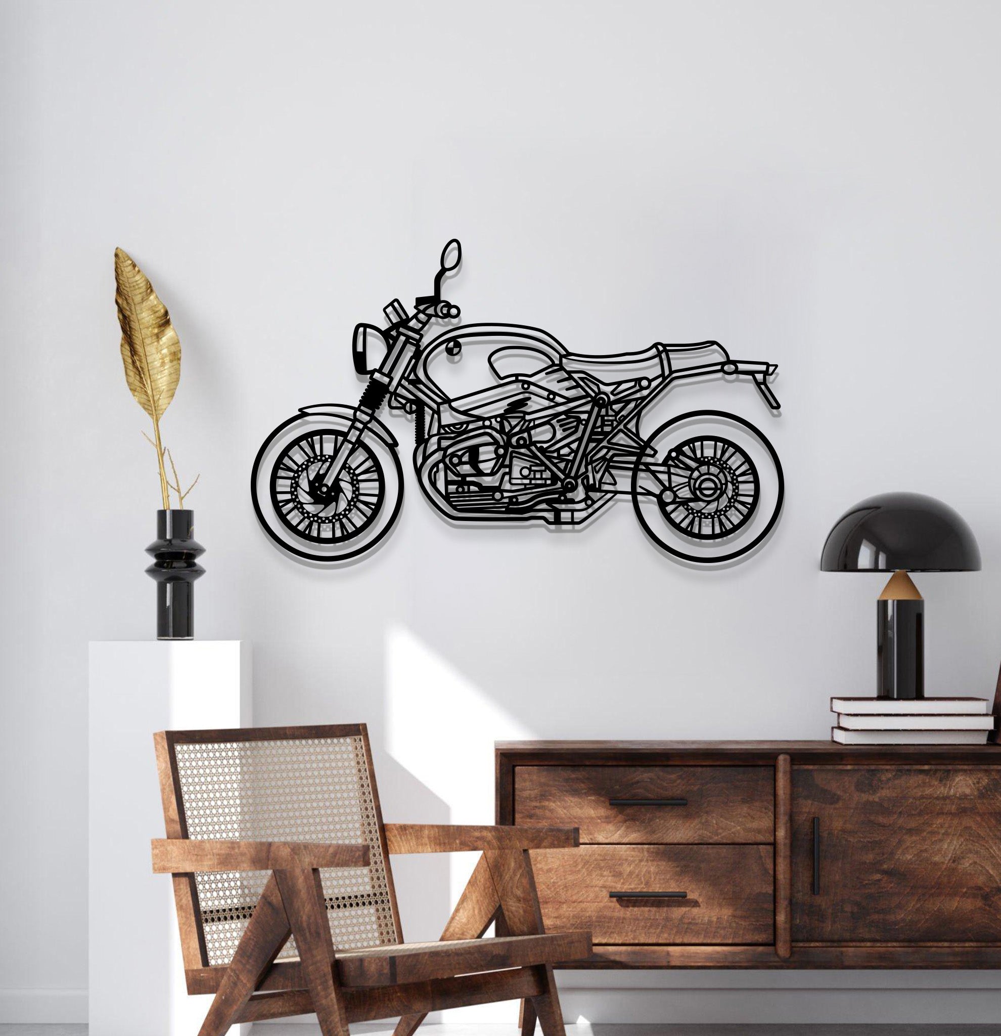 2023 R9T Pure Metal Motorcycle Wall Art - MT1388