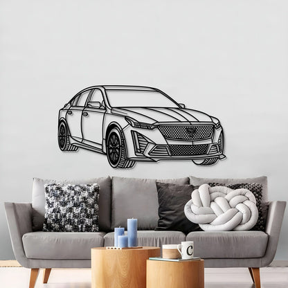 Custom 2023 Cadillac CT5‑V Blackwing perspective wall hanging – supercharged performance styling