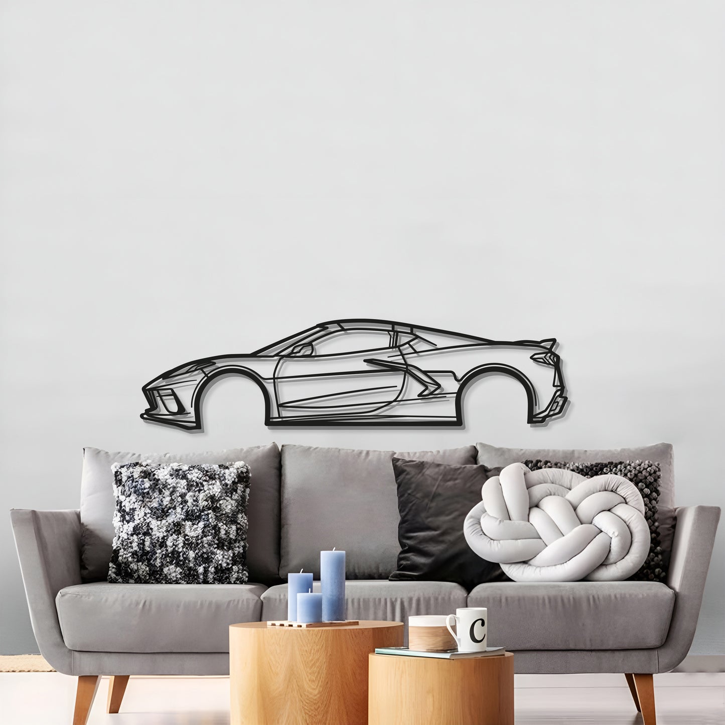 Large 2023 Chevrolet Corvette C8 Wall Art For Garage Or Man Cave