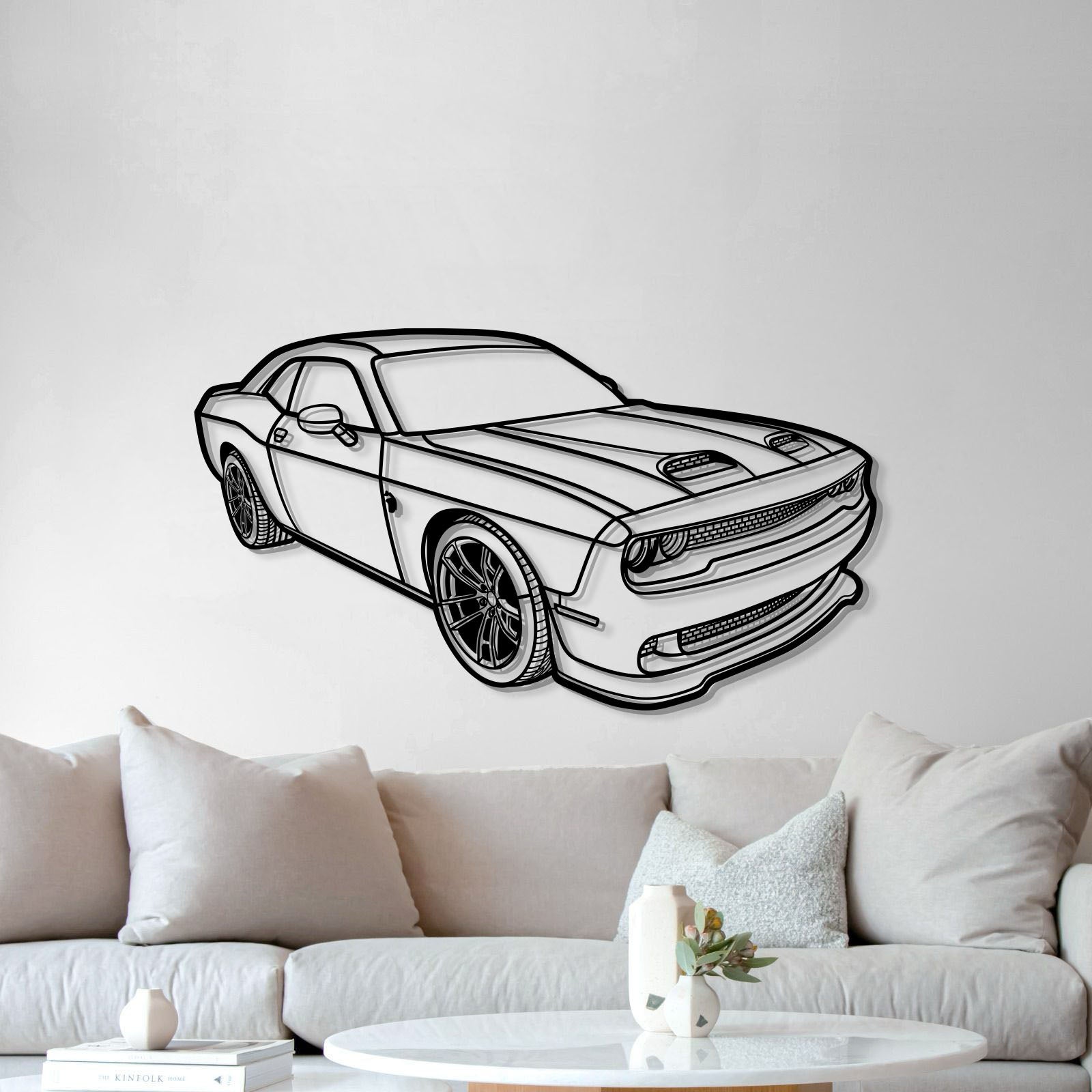 2023 Challanger Hellcat Perspective Metal Car Wall Art - MT1262