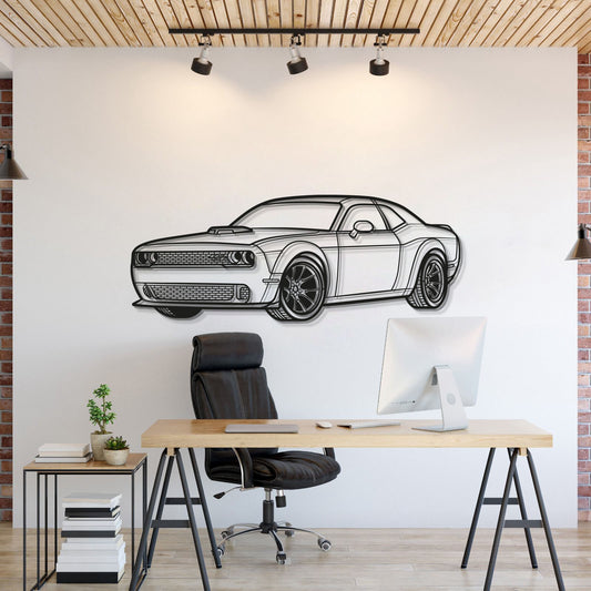 2023 Challenger Perspektive Metall Auto Wandkunst - MT0435