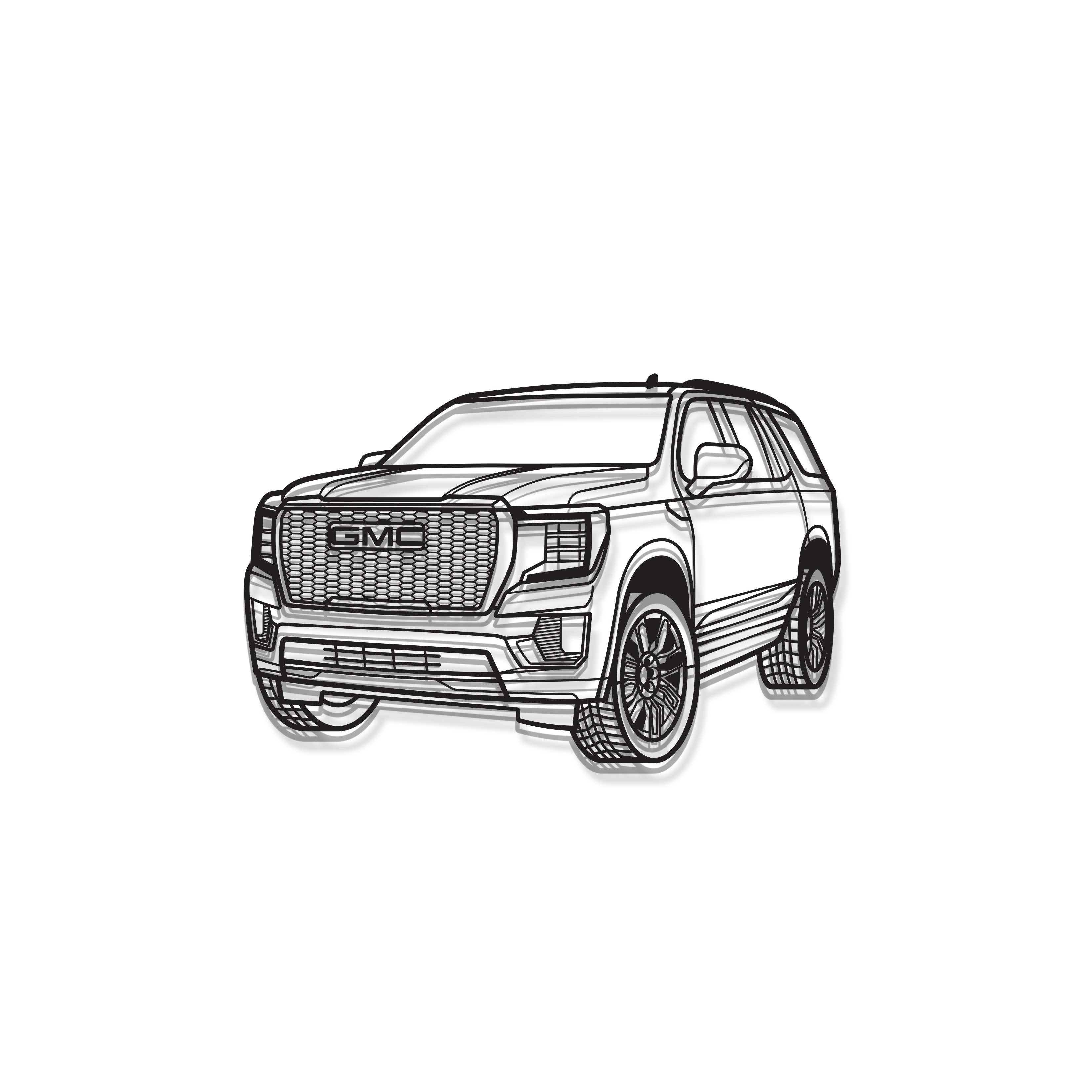 2023 Yukon Denali Ultimate Perspective Metal Car Wall Art - MT1207