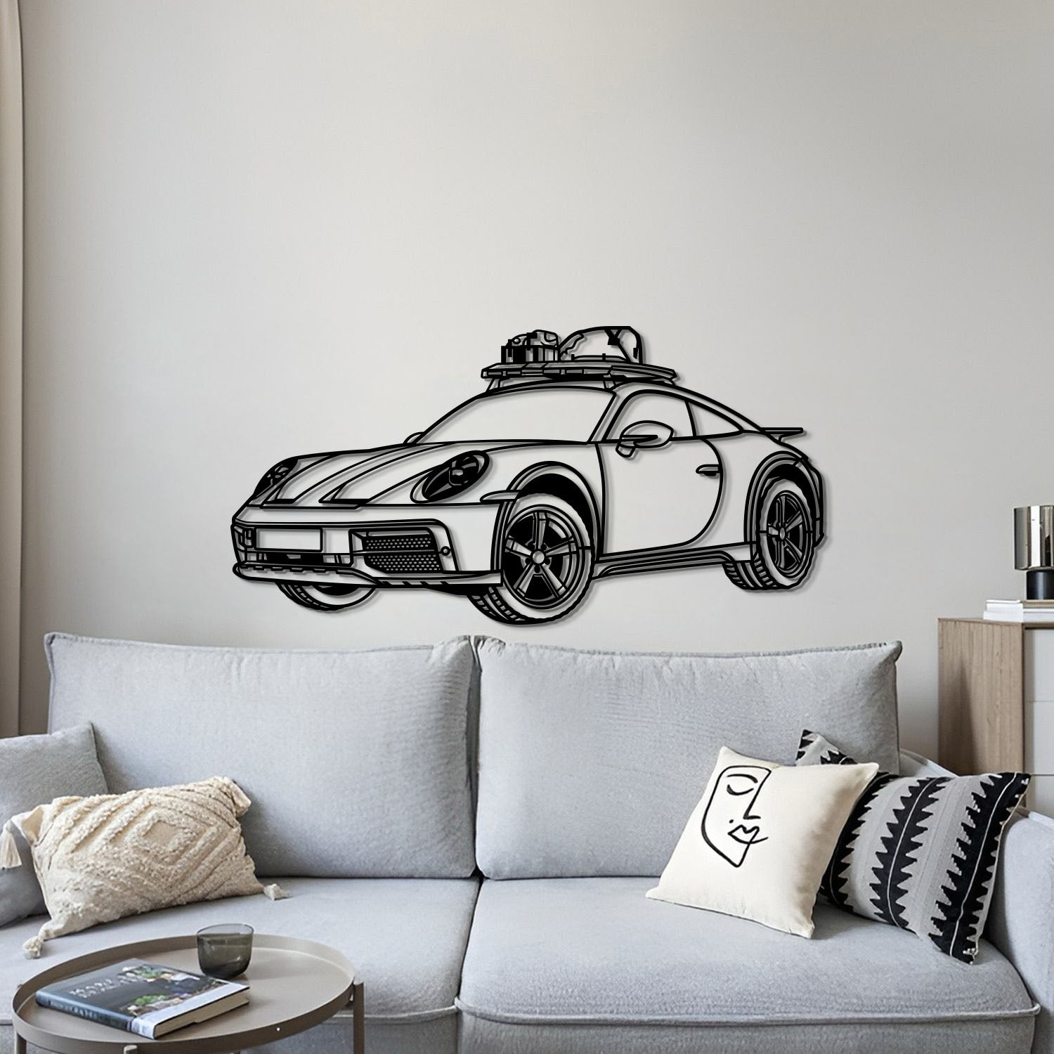 2023 911 Dakar Perspective Metal Car Wall Art - MT0462