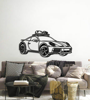 2023 911 Dakar Perspective Metal Car Wall Art - MT0462