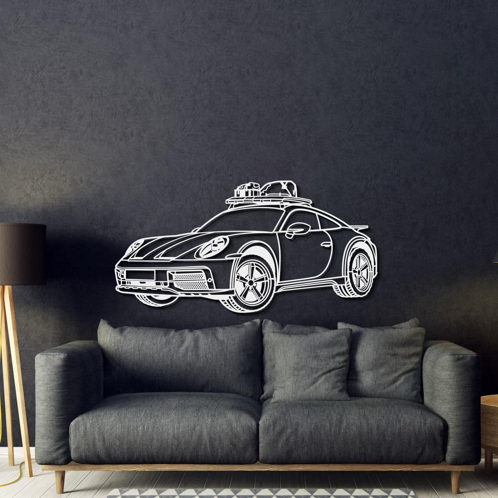 Perspective Metal Car Wall Art - MT0462