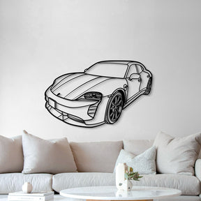 2023 Taycan GTS Sport Tourismo Perspective Metal Car Wall Art - MT1288