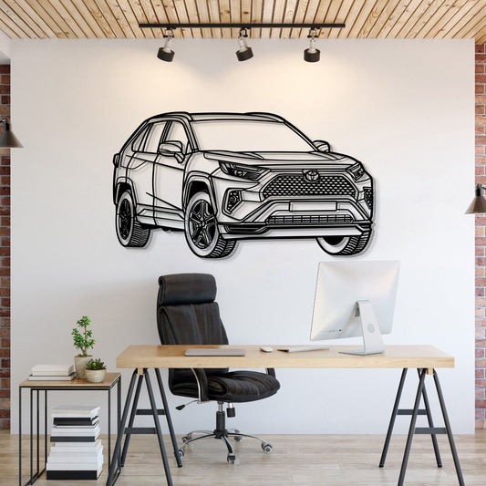 2023 RAV4 GR Sport Perspektive Metall Auto Wandkunst - MT1291