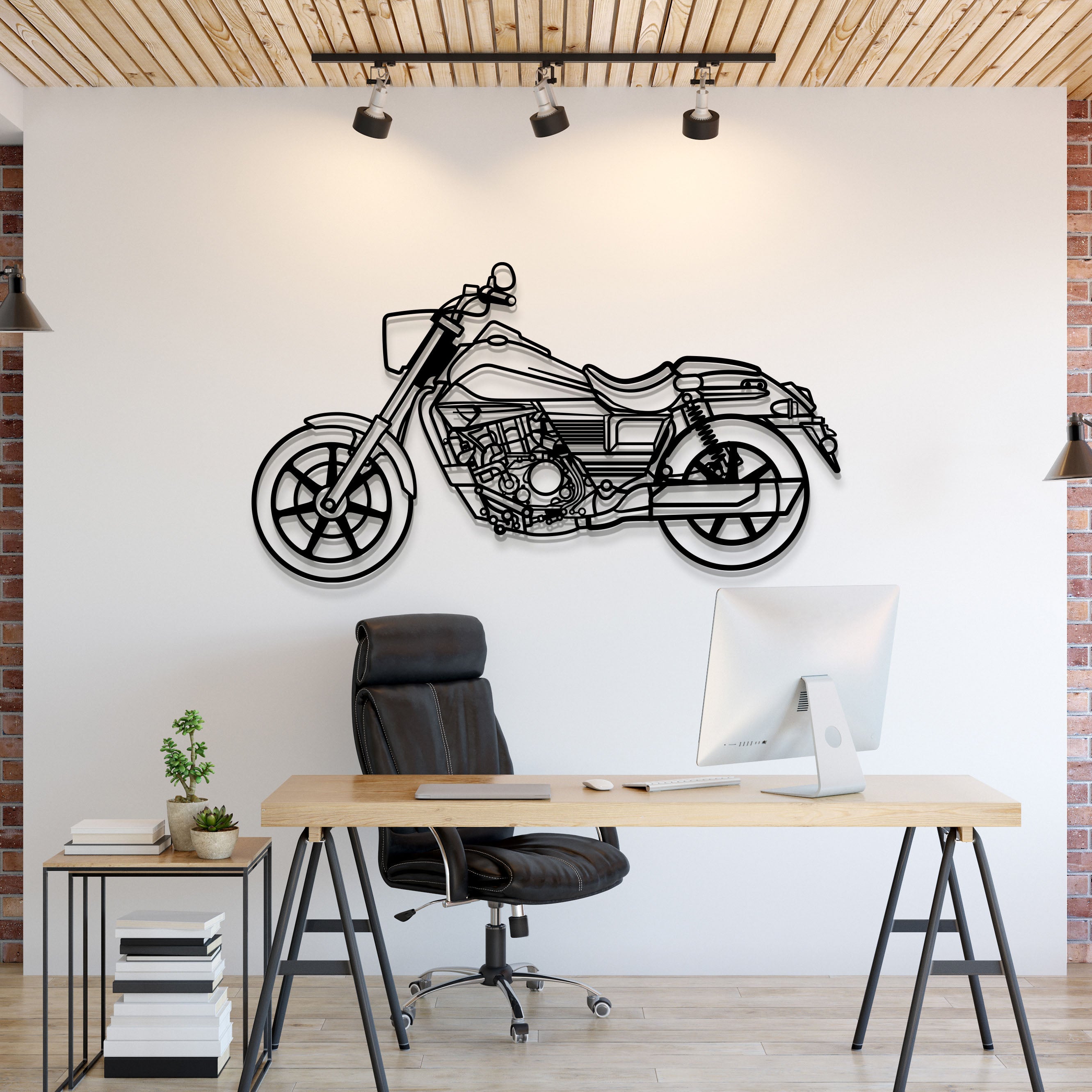 2023 Renegade Freedom Metal Motorcycle Wall Art - MT1417