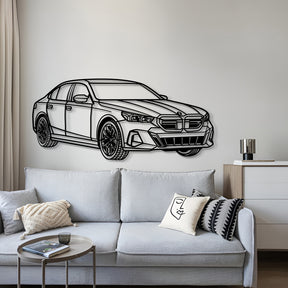 2024 5ER Limousine Perspective Metal Car Wall Art - MT1242
