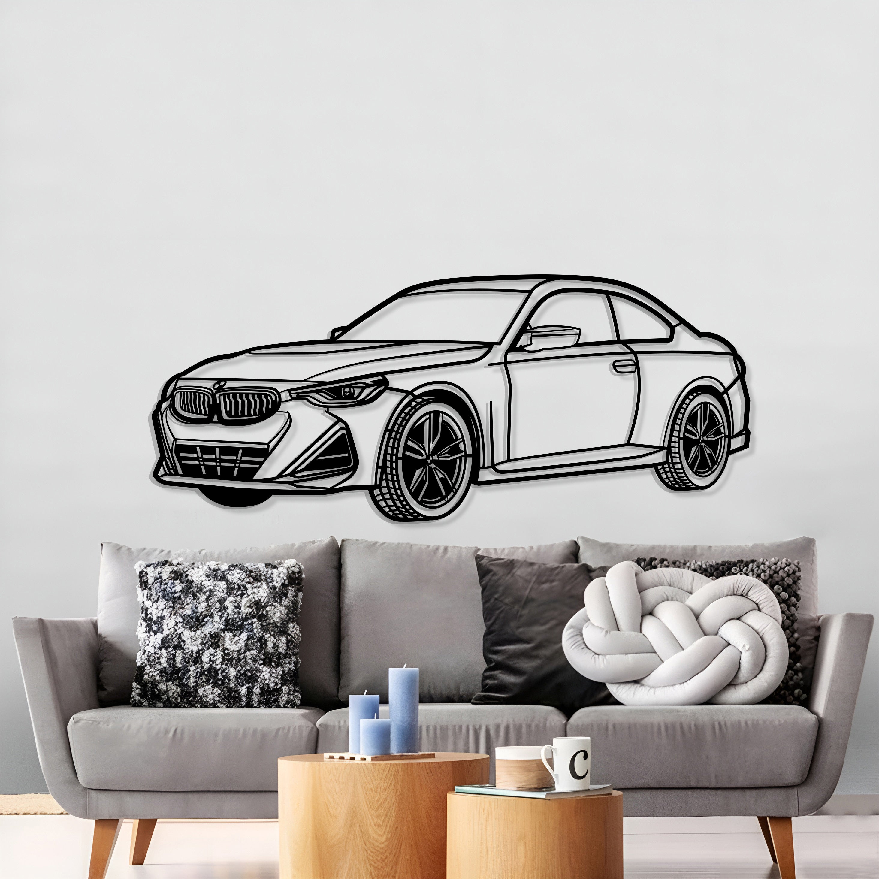 2024 M240i Perspective Metal Car Wall Art - MT1243