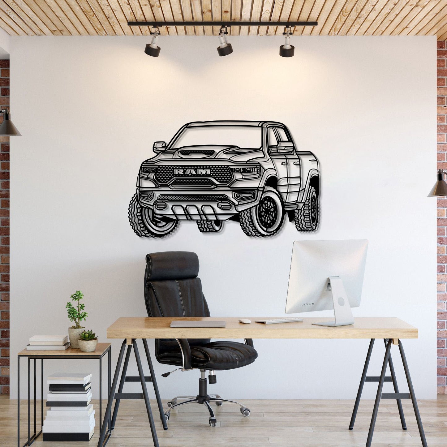 2024 RAM 1500 TRX Perspective Metal Car Wall Art - MT0468