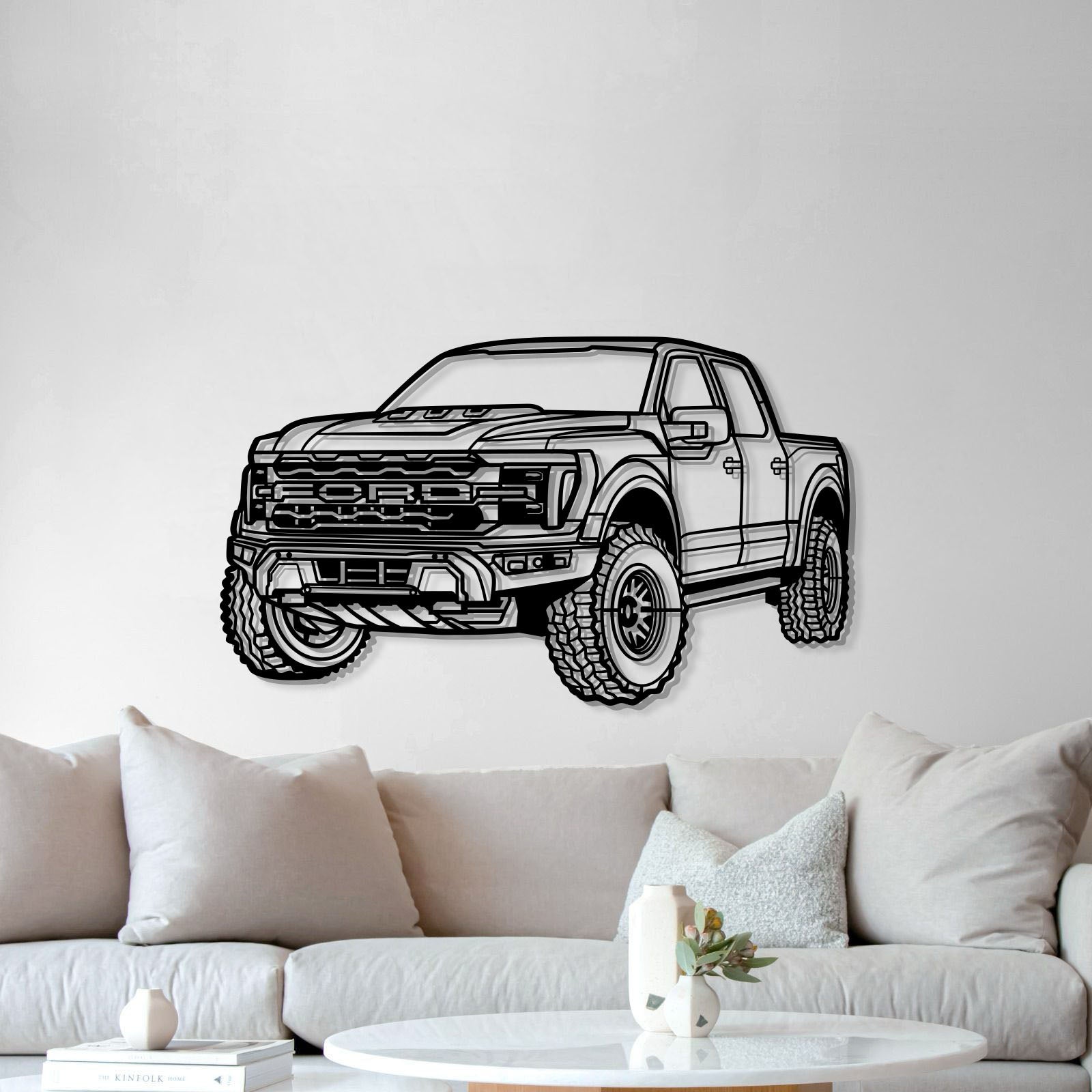 2024 Raptor R Perspective Metal Car Wall Art - MT1272