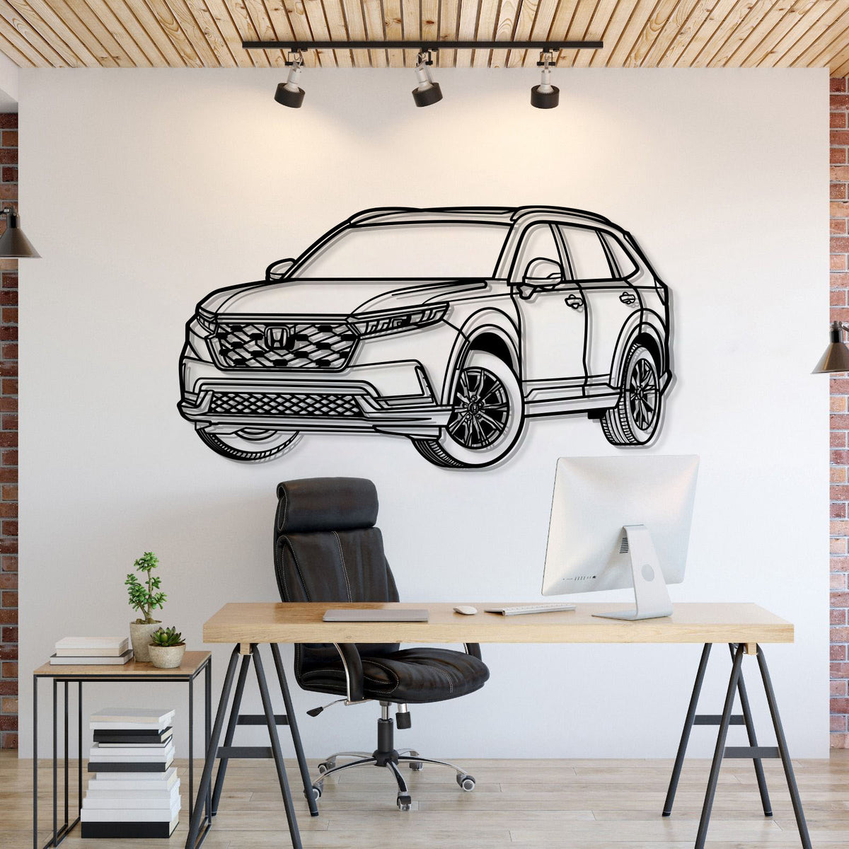 2024 CR-V Perspektive Metall Auto Wandkunst - MT1274