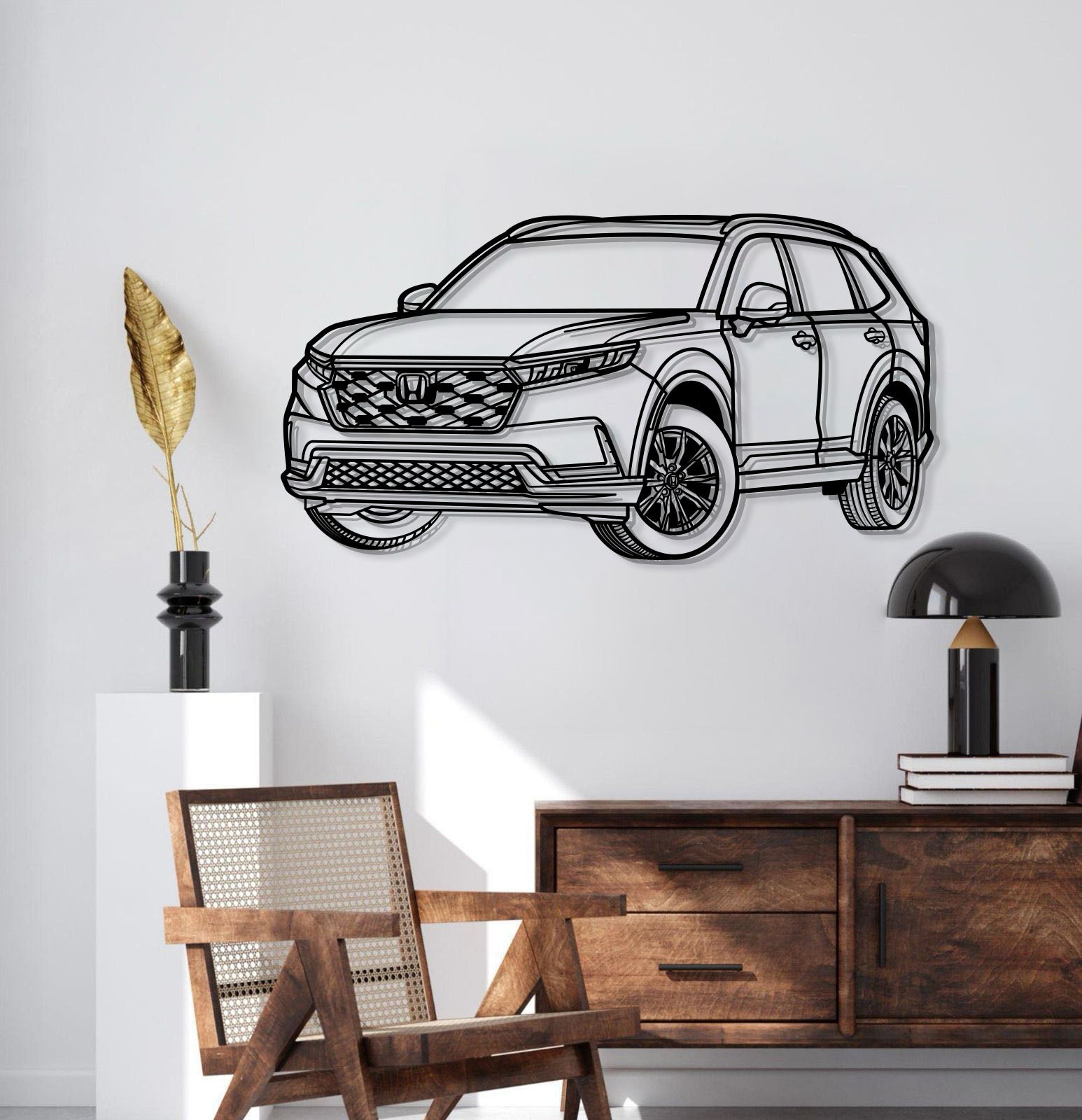2024 CR-V Perspective Metal Car Wall Art - MT1274