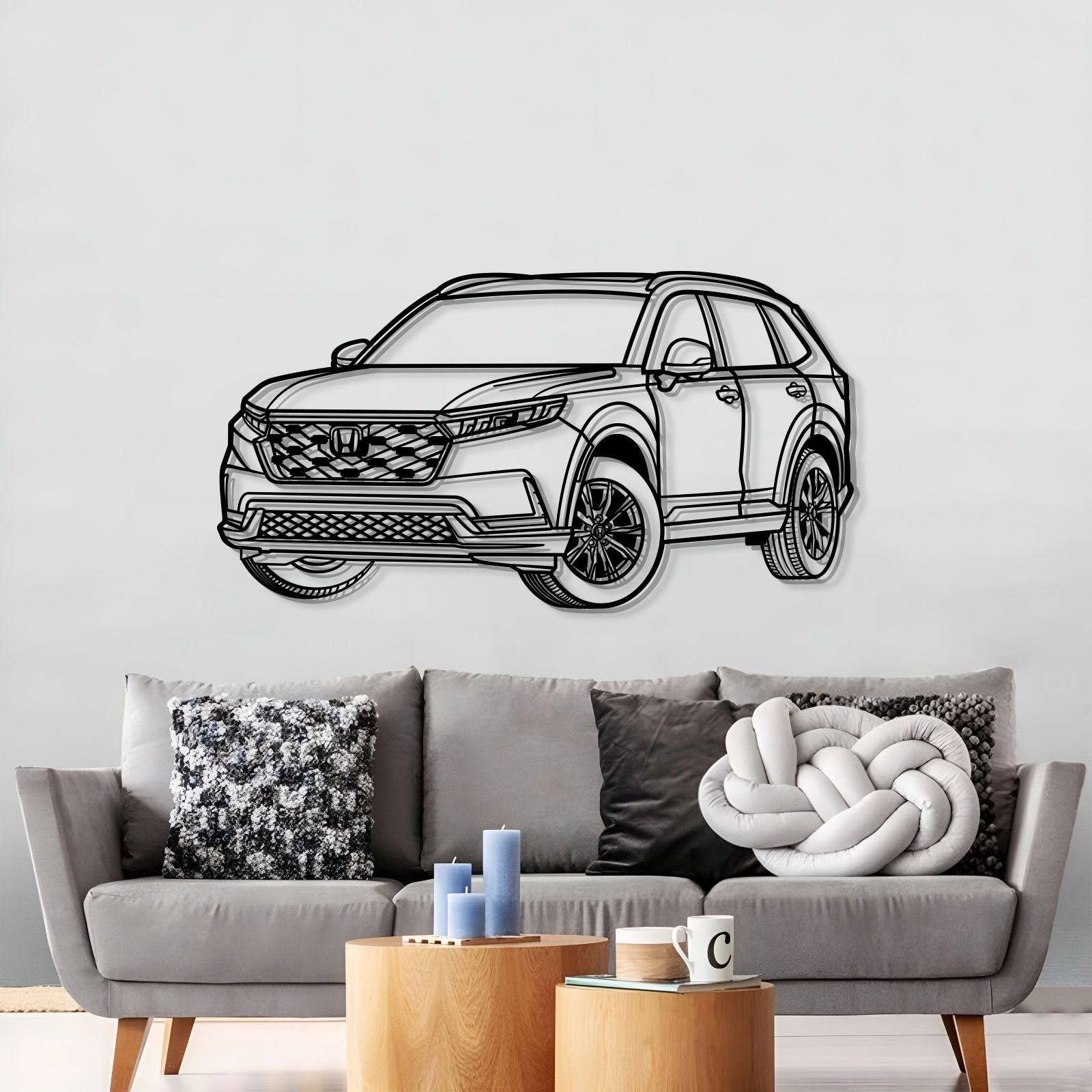 2024 CR-V Perspective Metal Car Wall Art - MT1274