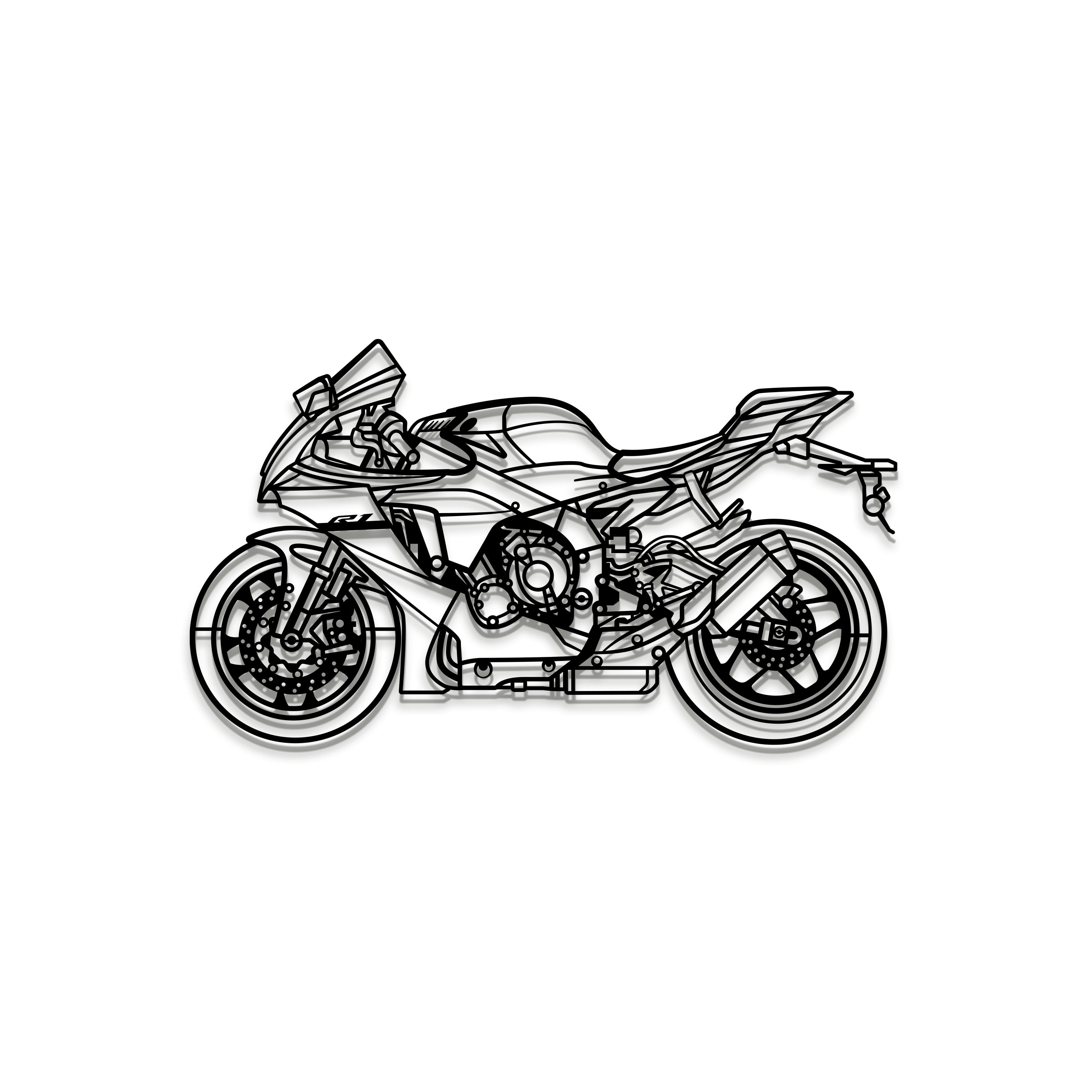 2024 R1 Metal Motorcycle Wall Art - MT1424