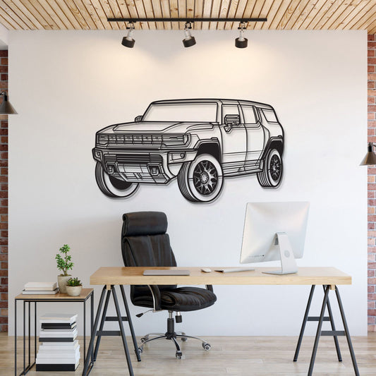 Hummer Perspektive Metall Auto Wandkunst - MT1210