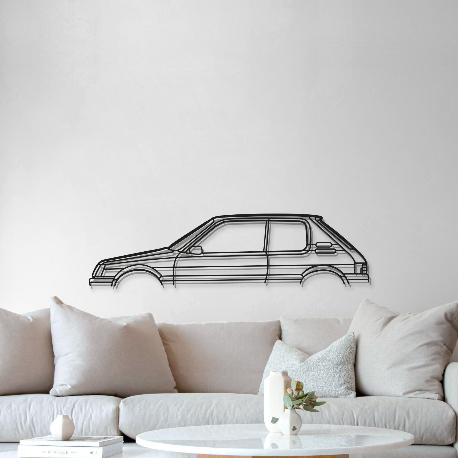 205 GTI Classic Metal Car Wall Art - MT0827