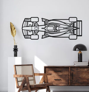 Formula 1 2026 Top View Horizontal Metal Car Wall Art - MT1499