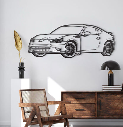 2016 BRZ Perspective Metal Car Silhouette - MT1487