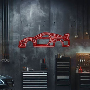 911 GT2 RS Metal Neon Car Wall Art - MTN0038