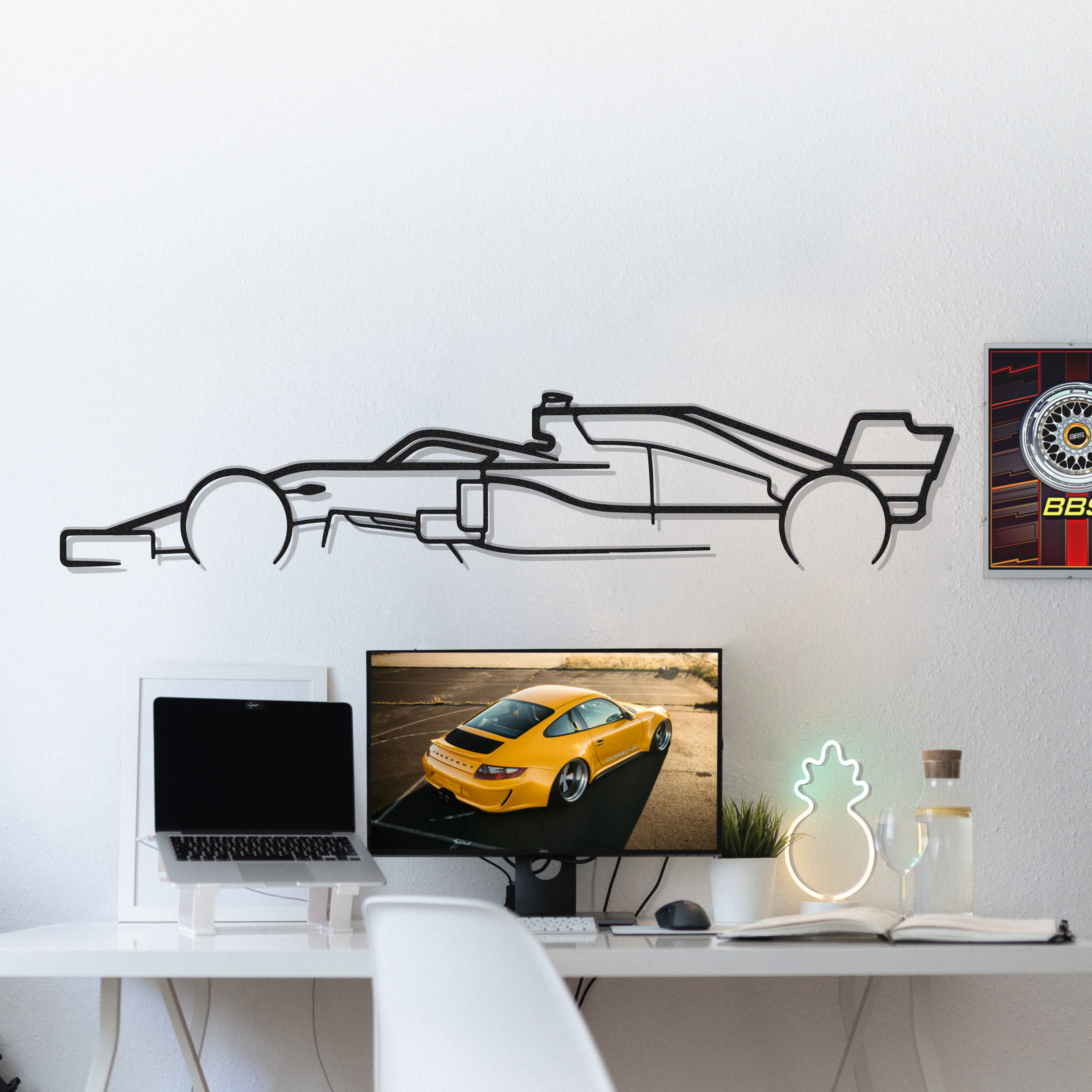 Formula1 F1 Metal Car Wall Art - MT0983