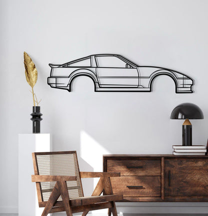 1986 300ZX Z31 Metal Car Silhouette - MT1490