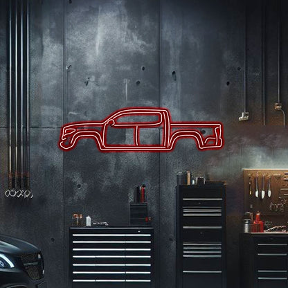 Tacoma Metal Neon Car Wall Art - MTN0048