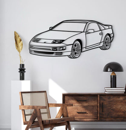 1986 300ZX Z31 Perspective Metal Car Silhouette - MT1491