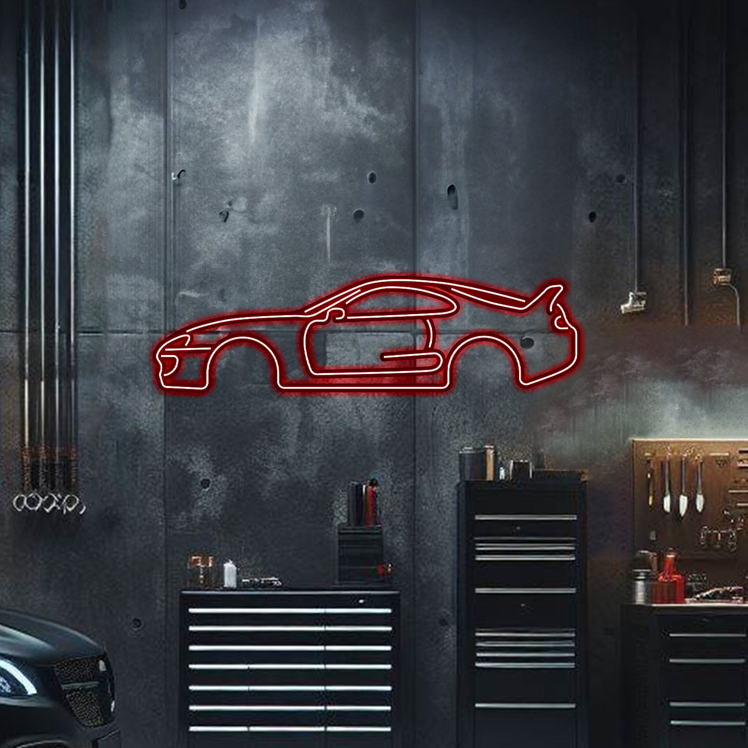 Supra MK4 Metal Neon Car Wall Art - MTN0046