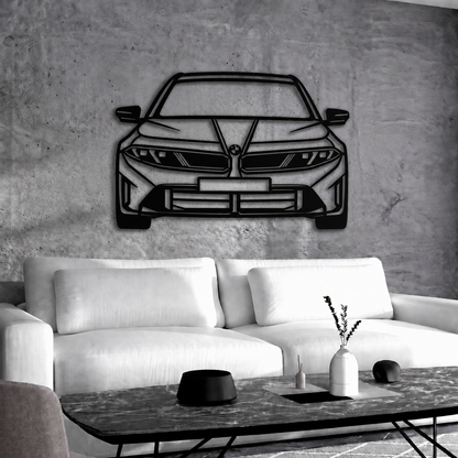 2021 M5 Competition Vorderansicht Metall Auto Wandkunst - MT1325