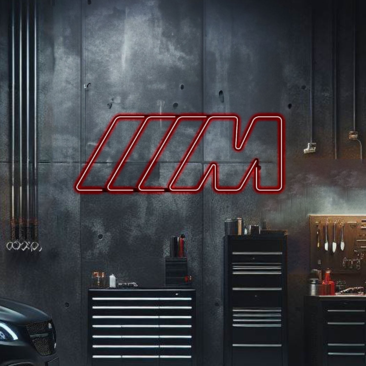 Metal Neon Car Emblem - MTN0061