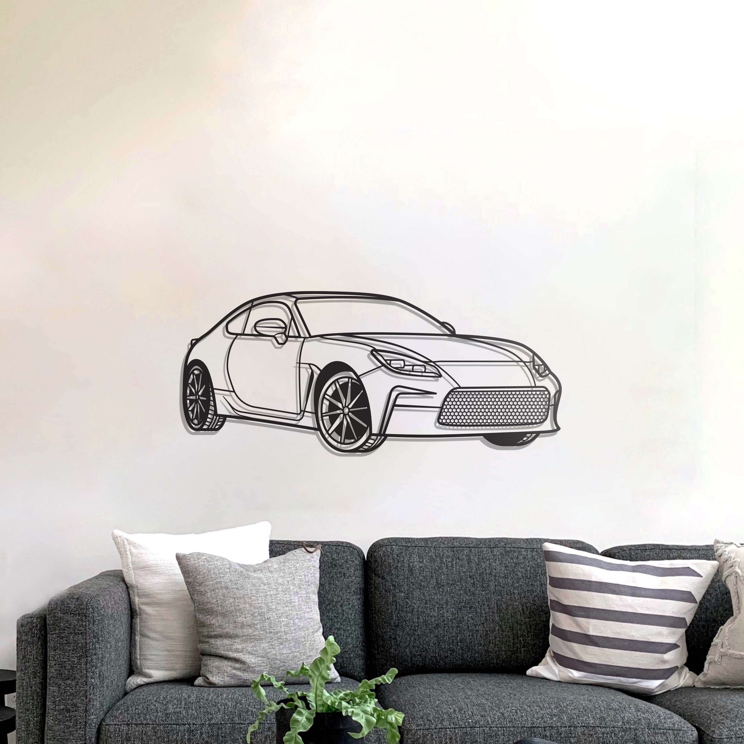 2022 GR86 Perspective Metal Car Wall Art - MT1222