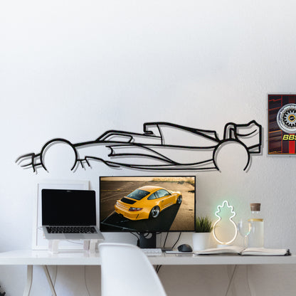 Minimalist Formula 1 2022–2023 side profile metal art