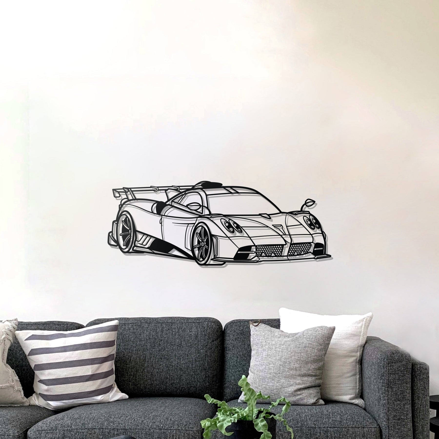 Imola Perspective Metal Car Wall Art - MT1220