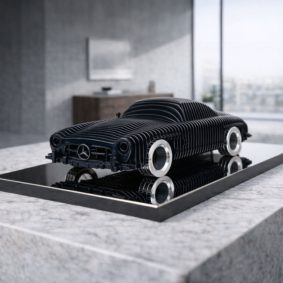 300SL Metallauto-Skulptur - MT1494