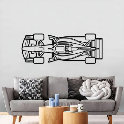 Formula 1 2026 Top View Horizontal Metal Car Wall Art - MT1499