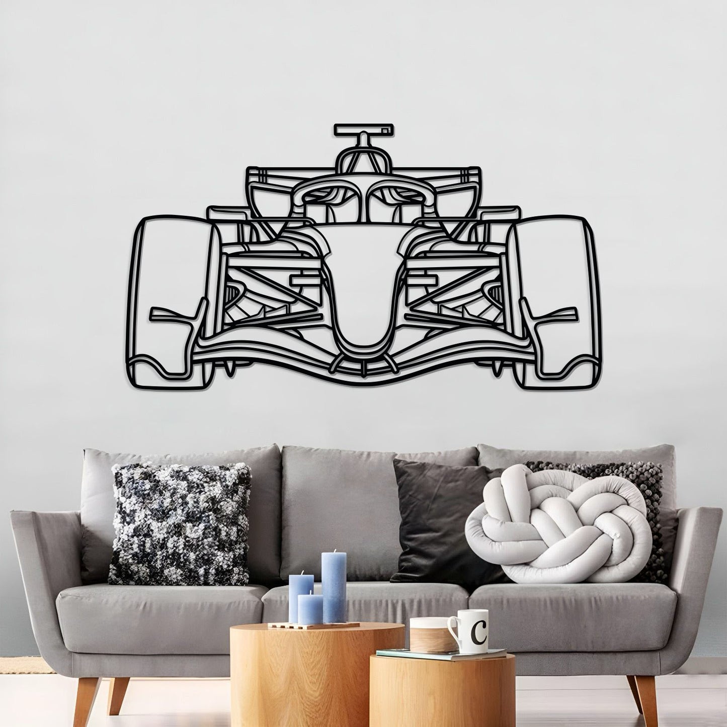 Formula 1 2026 Front View Metal Car Wall Art - MT1500