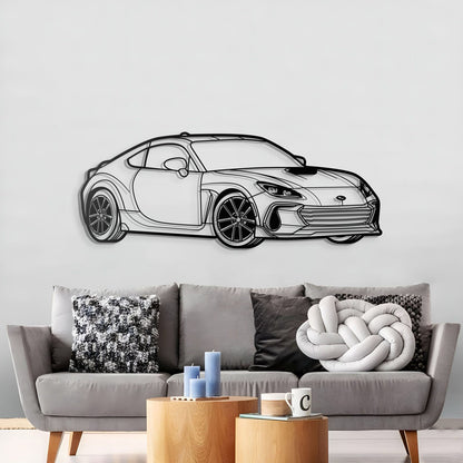BRZ Perspective Metal Car Silhouette - MT1488