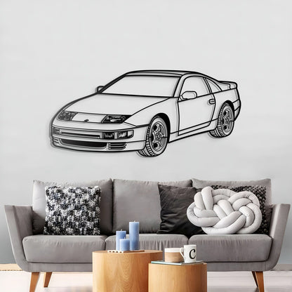 1986 300ZX Z31 Perspective Metal Car Silhouette - MT1491
