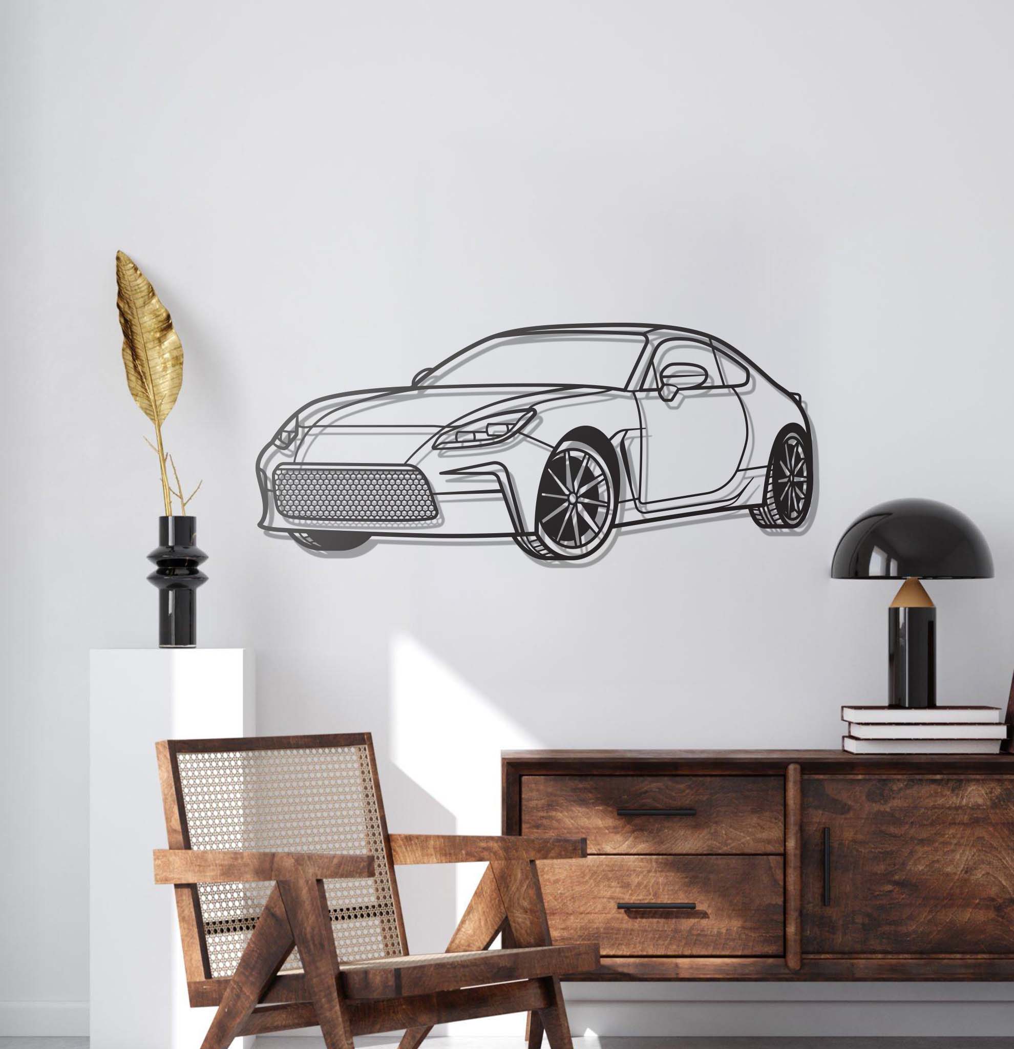 2022 GR86 Perspective Metal Car Wall Art - MT1222