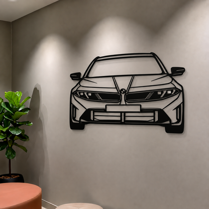 2021 M5 Competition Vorderansicht Metall Auto Wandkunst - MT1325