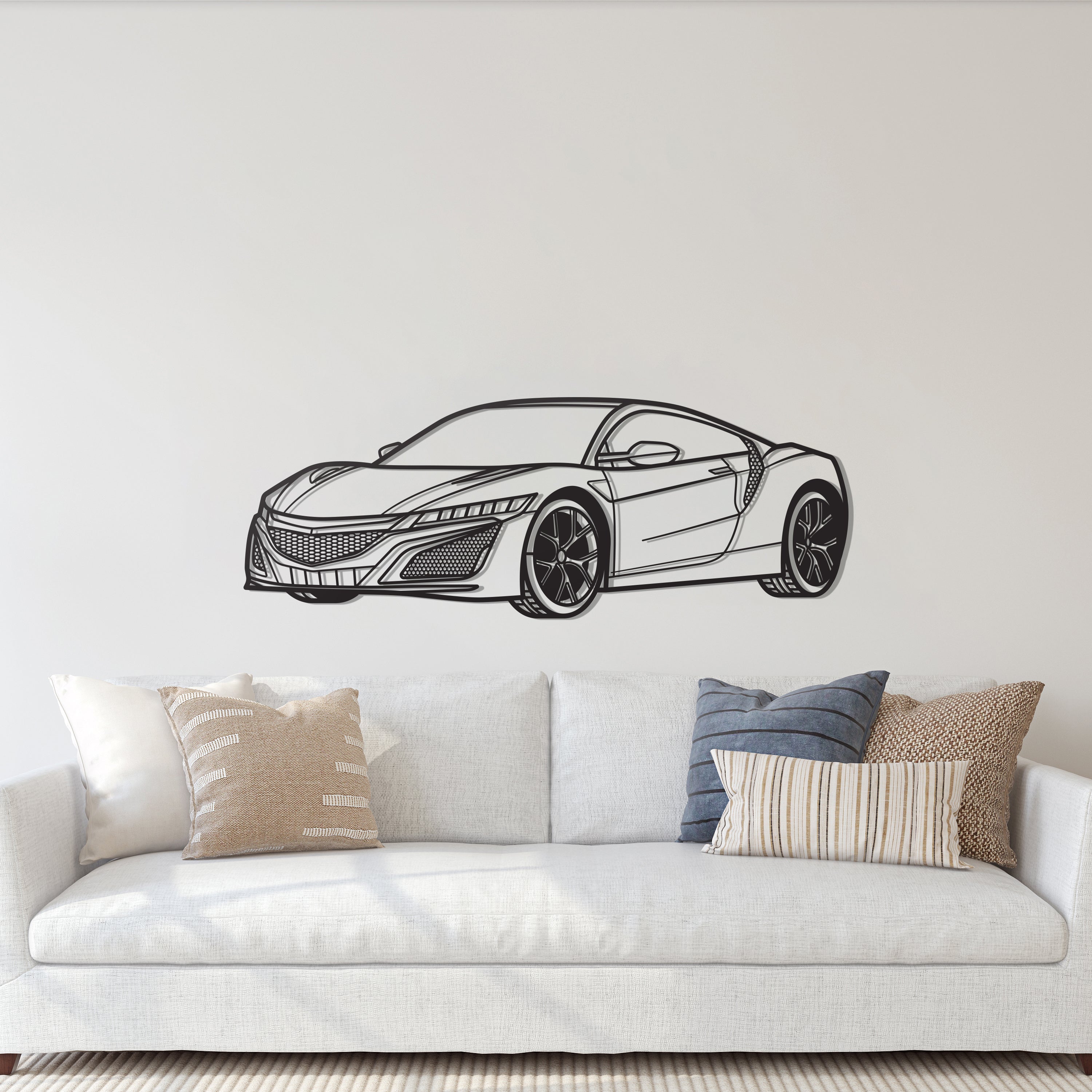 2017 NSX Perspective Metal Car Wall Art - MT1213