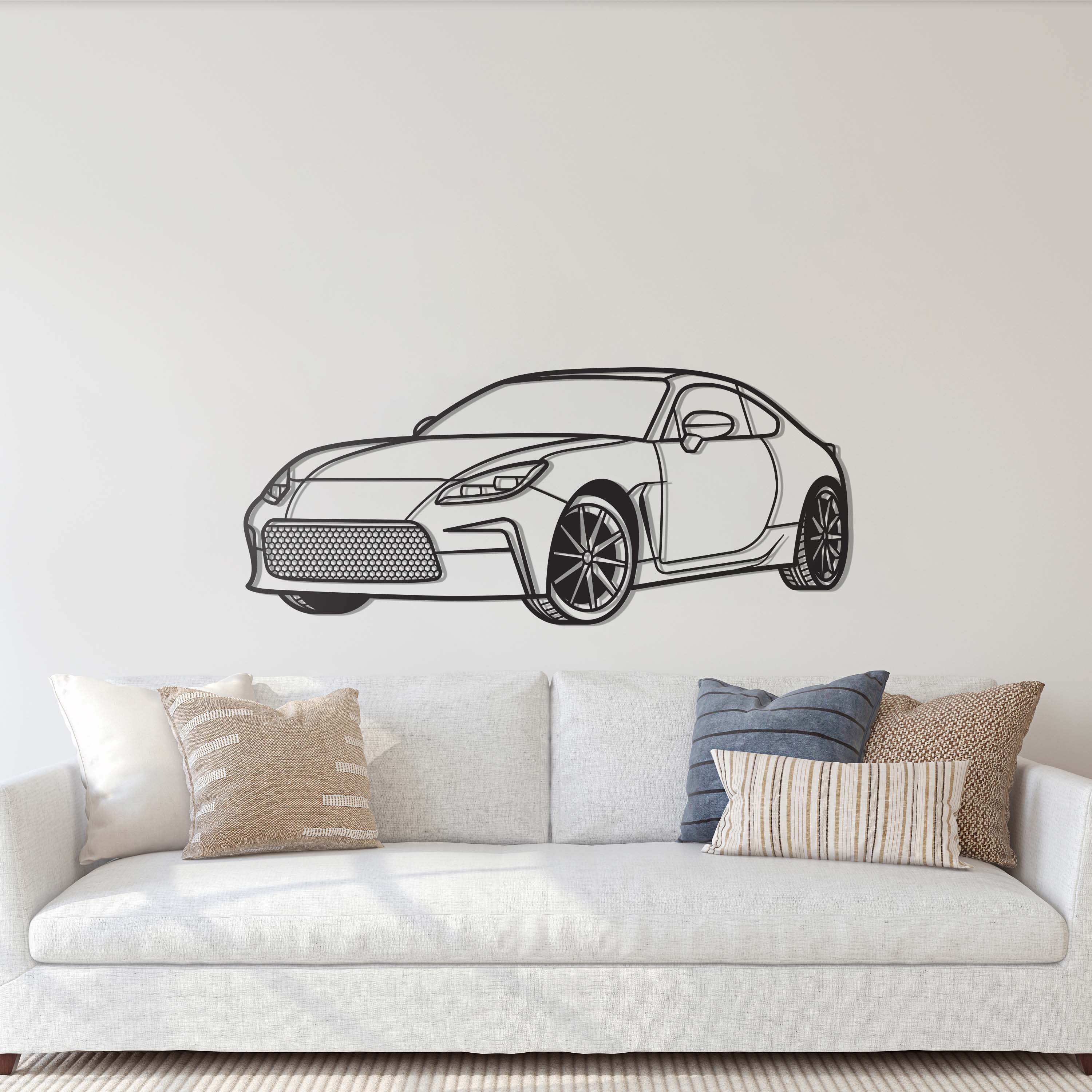 2022 GR86 Perspective Metal Car Wall Art - MT1222