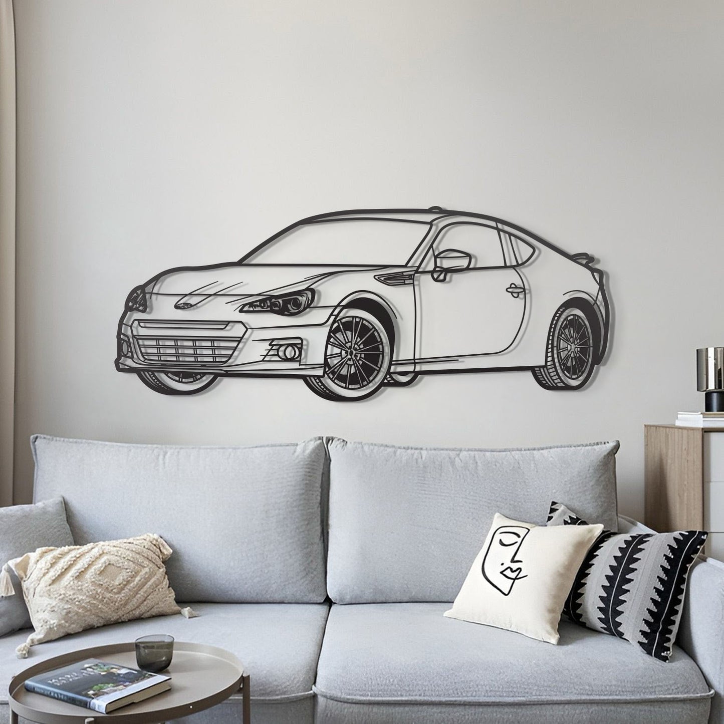 2016 BRZ Perspective Metal Car Silhouette - MT1487