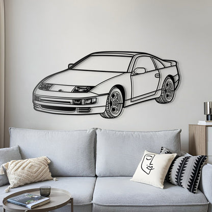 1986 300ZX Z31 Perspective Metal Car Silhouette - MT1491