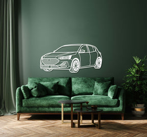 2024 Focus ST Edition Perspective Metal Car Wall Art - MT1224